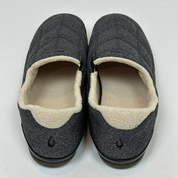 🌺 OluKai Puku‘i Quilted Slipper - Dark Shadow / Lava Rock - Men’s 10 🌺 - Picture 11 of 15